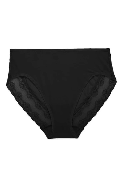 Shop Natori Bliss Perfection French Cut Brief Panty In Black
