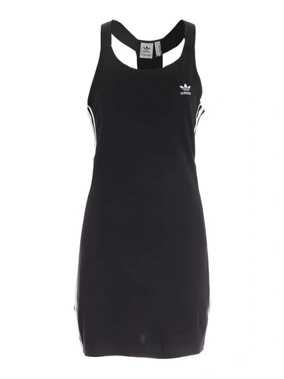 Shop Adidas Originals Adidas Women's Black Cotton Dress