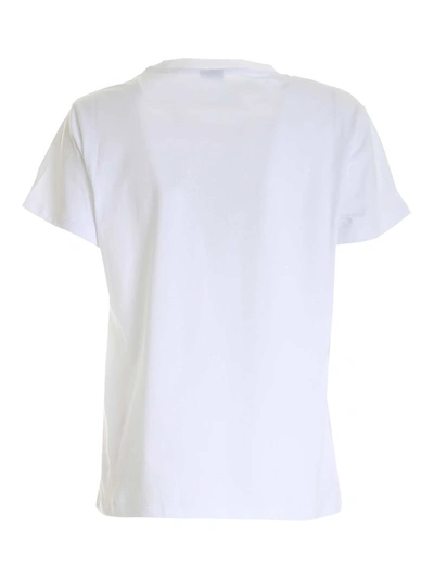 Shop Pinko Women's White Cotton T-shirt
