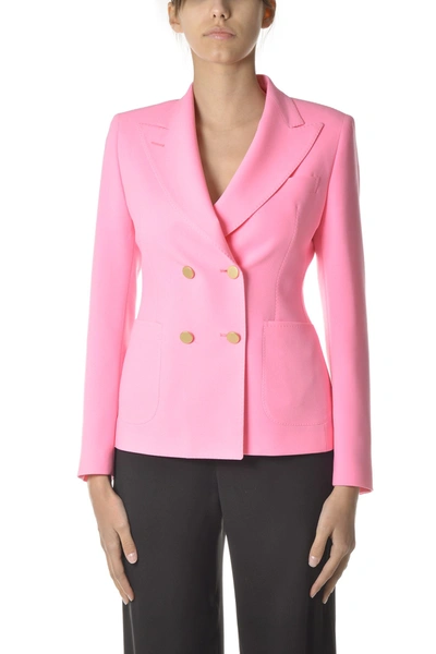 Shop Tagliatore Women's Pink Polyester Blazer