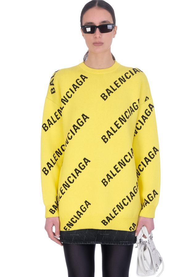 balenciaga logo sweater