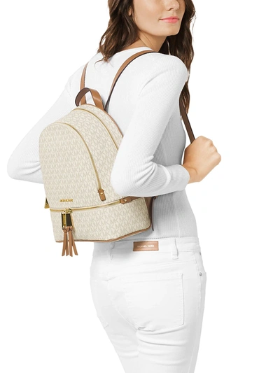 Shop Michael Michael Kors Women's Medium Rhea Zip Backpack In Brown