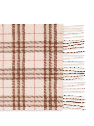Shop Burberry Women's Vintage Check Cashmere Scarf In Dusty Pink