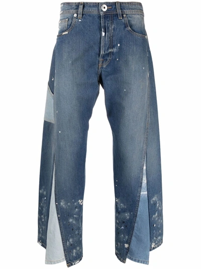 Shop Lanvin X Gallery Department Cropped Jeans In Blau