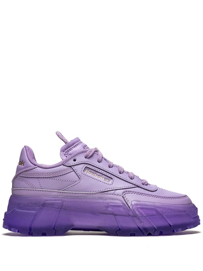 Shop Reebok X Cardi B Club C Sneakers In Purple