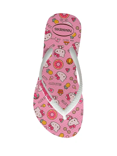 Shop Havaianas Little Kid's & Kid's Slim Hello Kitty Sandals In Pink Macaron