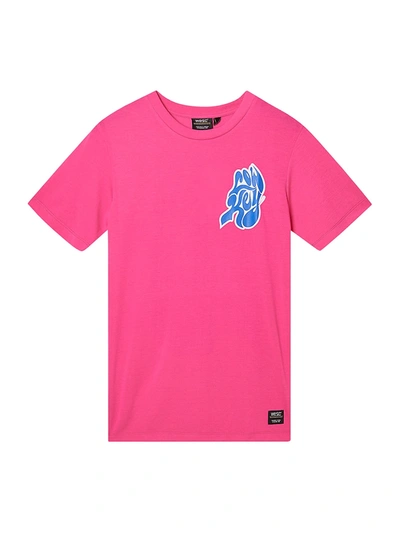 Shop Wesc Max Low Key T-shirt In Pink Glo