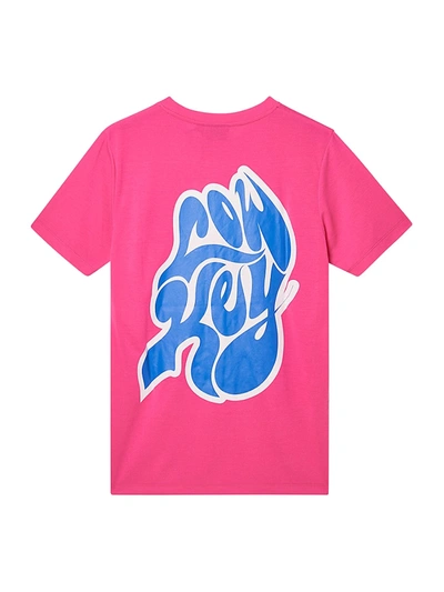 Shop Wesc Max Low Key T-shirt In Pink Glo