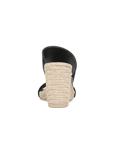 Shop Vince Garlin Suede Espadrille Wedge Sandals In Black