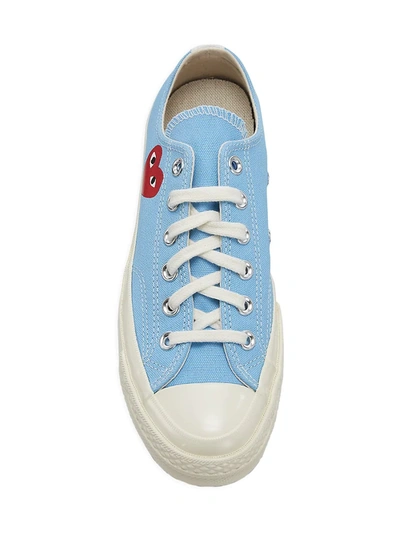 Shop Comme Des Garçons Play Comme Des Garcons Play X Converse Chuck Taylor All Star Canvas Low-top Sneakers In Blue