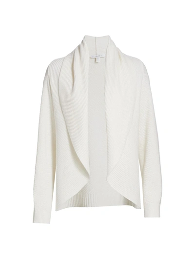 Shop Max Mara Rollio Shawl Collar Cashmere Cardigan In White