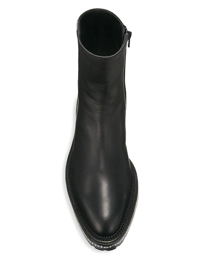 Shop Alexander Wang Sanford Lug-sole Leather Boots In Black