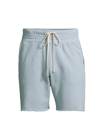 Shop Les Tien Men's Yacht Cotton Shorts In Dusty Blue