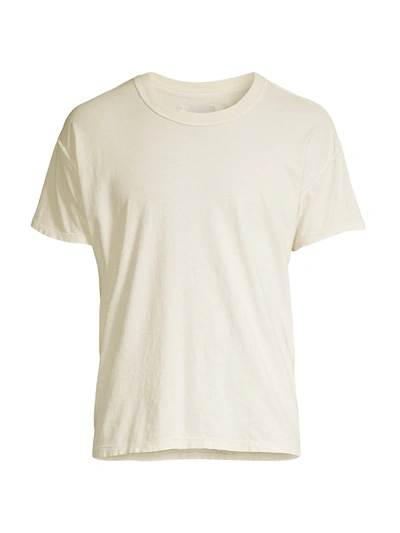Shop Les Tien Men's Inside Out Crewneck T-shirt In Ivory