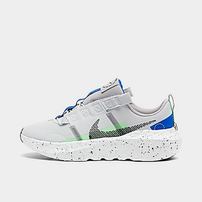Shop Nike Men's Crater Impact Casual Shoes In Pure Platinum/black/electric Green