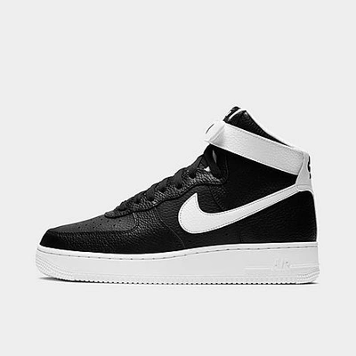 Shop Nike Men's Air Force 1 High '07 Casual Shoes In Black/white