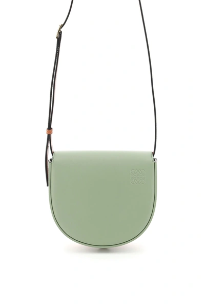 Shop Loewe Heel Duo Mini Shoulder Bag In Green,brown