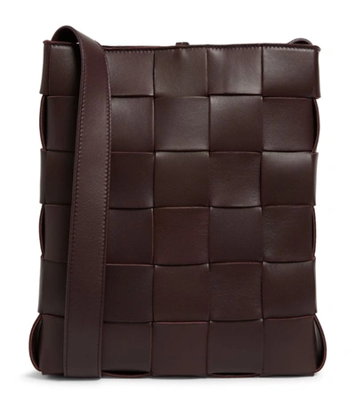 Shop Bottega Veneta Leather Cassette Messenger Bag