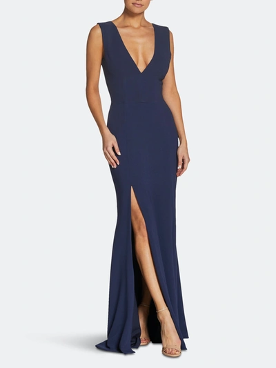 Shop Dress The Population Sandra Gown In Blue