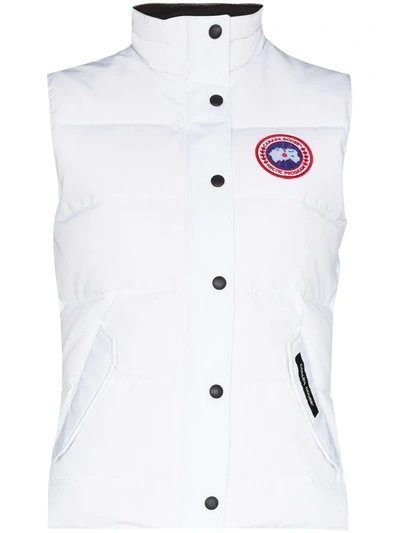 Shop Canada Goose Freestyle Padded Gilet In Weiss
