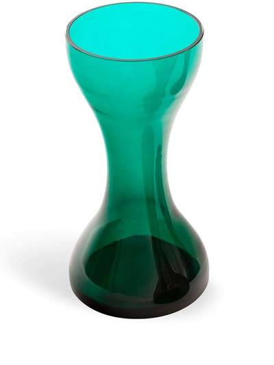 Shop Cappellini Newson Glass Vase In Grün