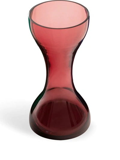 Shop Cappellini Newson Glass Vase In Rosa