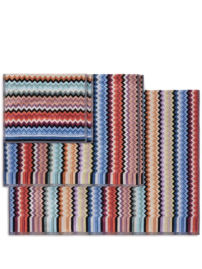 Shop Missoni Adam Cotton Towels (set Of 5) In Orange