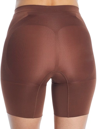 Shop Spanx Oncore Firm Control Mid-thigh Shaper In Chestnut Brown