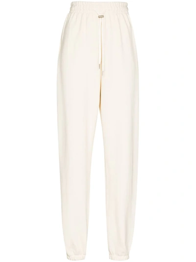 Shop The Frankie Shop Vanessa High-waisted Track Pants In Weiss