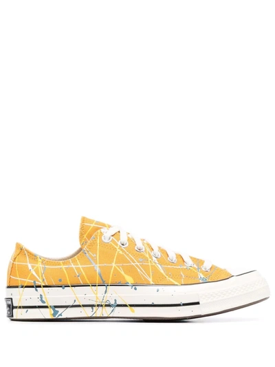 Shop Converse Paint-splatter Chuck Taylor 70 Sneakers In Gelb