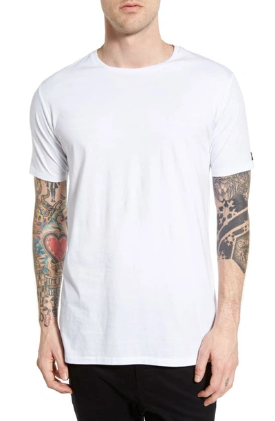 Shop Zanerobe Flintlock Longline T-shirt In White