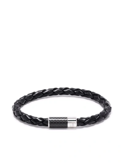 Shop Tateossian Carbon Pop Bracelet In Black