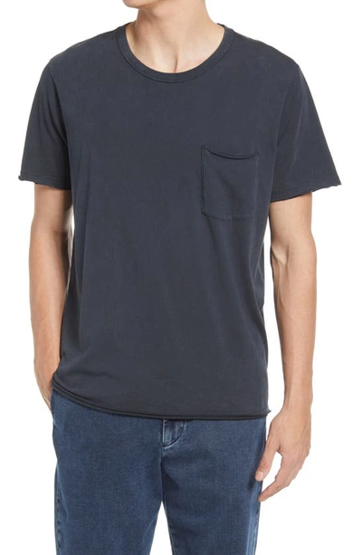 Shop Rag & Bone Miles Pocket T-shirt In Dark Grey