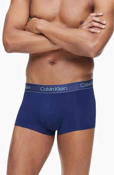 Calvin Klein Air Fx Tech Micro Low Rise Trunks In Navy | ModeSens