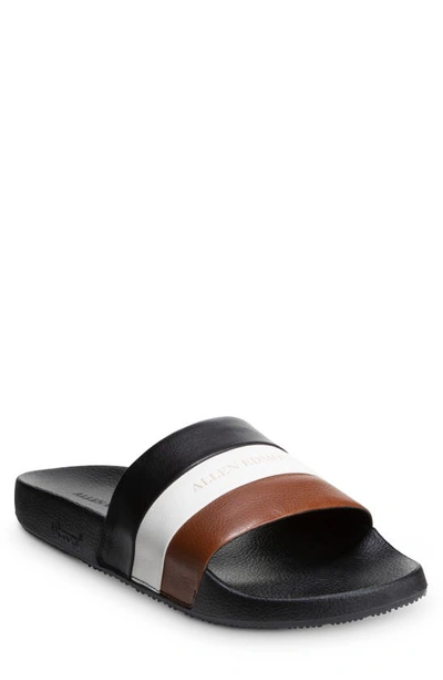 Shop Allen Edmonds Nantucket Slide Sandal In Black/ Brown/ White