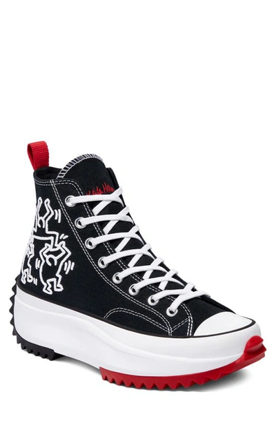 Shop Converse Chuck Taylor All Star Run Star Hike Hi Platform Sneaker In Black/ White/ Red