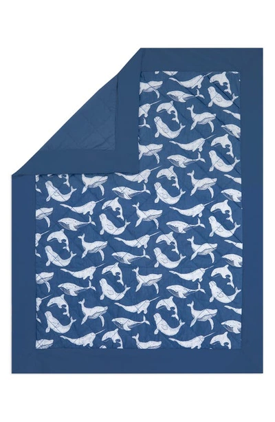 Shop Aden + Anais Embrace Weighted Toddler Bed Blanket In Whale Watching