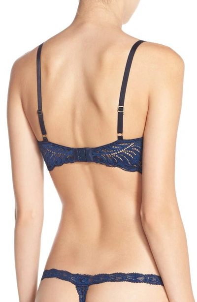 Shop Natori Feathers Underwire Contour Bra In Midnight