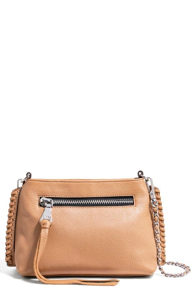 Shop Aimee Kestenberg Free Bird Mini Leather Crossbody Bag In Vachetta