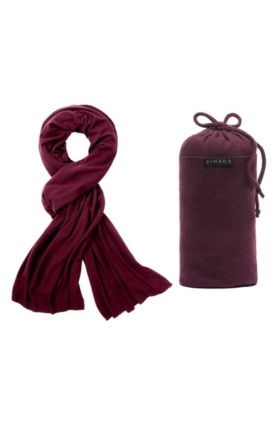 Shop E Marie Travel Travel Wrap In Rosewood