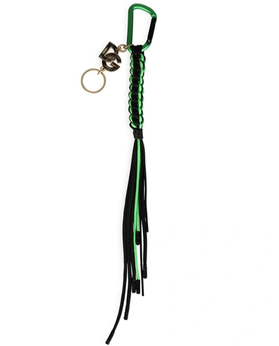 Shop Dolce & Gabbana Green Keychain In Multi