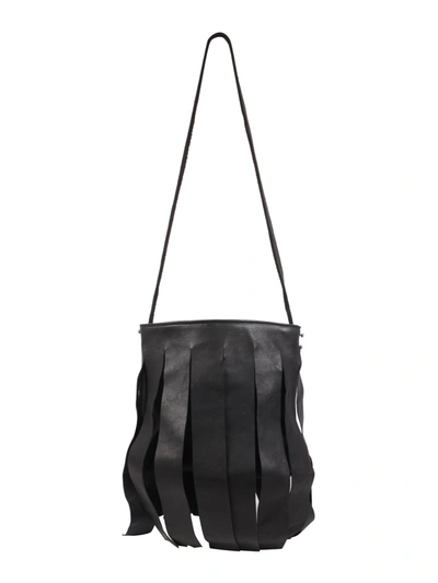 Shop Guidi Bucket Shoulder Bag In Nero