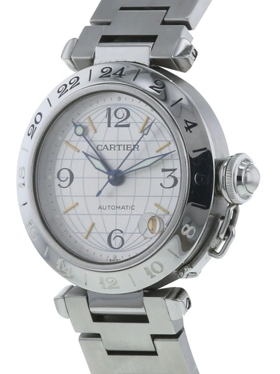 Pre-owned Cartier 2000  Automatic 35mm In Silver