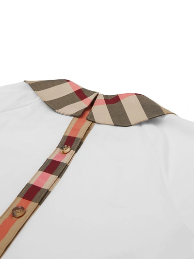 Shop Burberry Vintage Check Shirt Dress In Neutrals