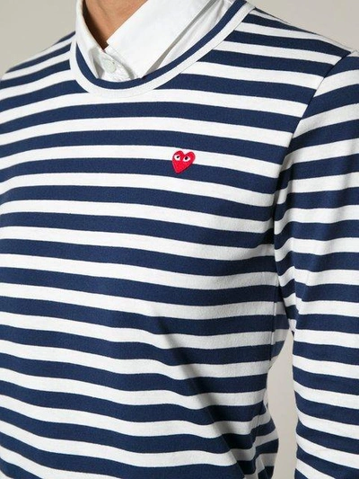 Shop Comme Des Garçons Play Long Sleeve T-shirt