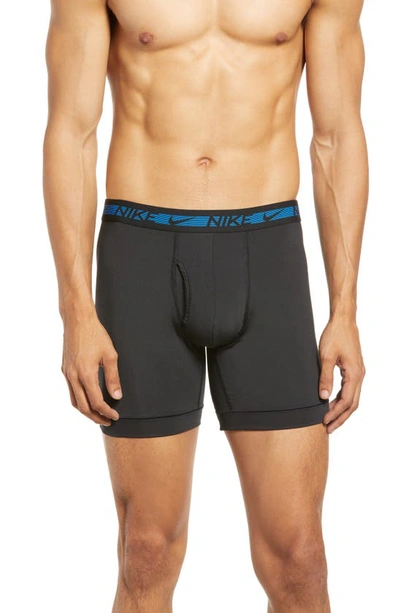 Shop Nike Dri-fit Flex 3-pack Performance Boxer Briefs In Blk Mlt Pct