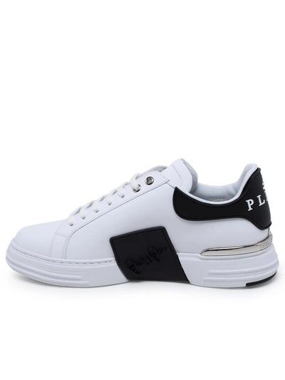 Shop Philipp Plein White Phantom Kicks Sneakers