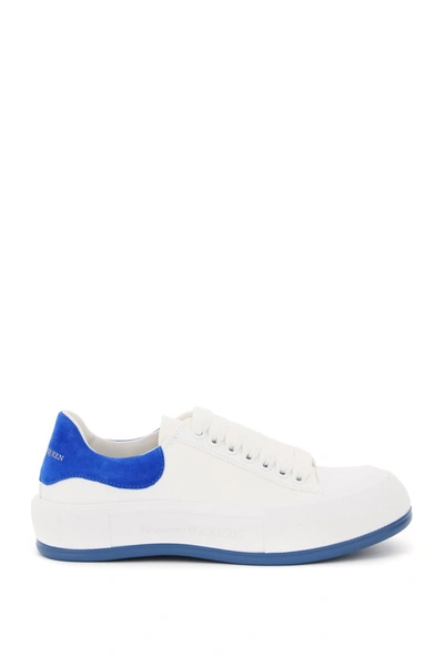 Shop Alexander Mcqueen Canvas Skate Sneakers In Mixed Colours