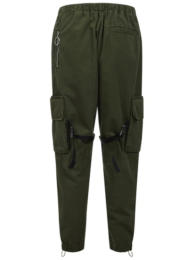 Shop Off-white Trousers Green