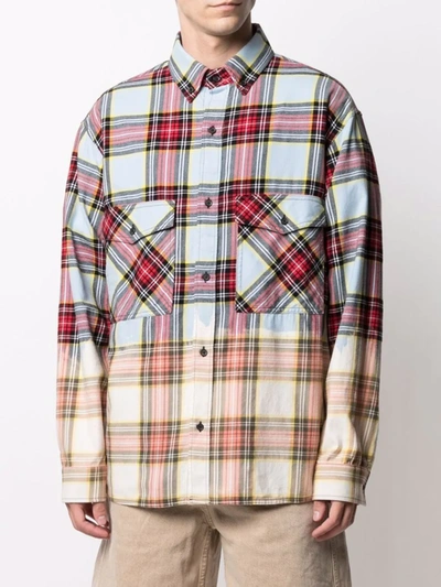 Marcelo Burlon County Of Milan Marcelo Burlon Shirt With Check Print In Mixed Colours